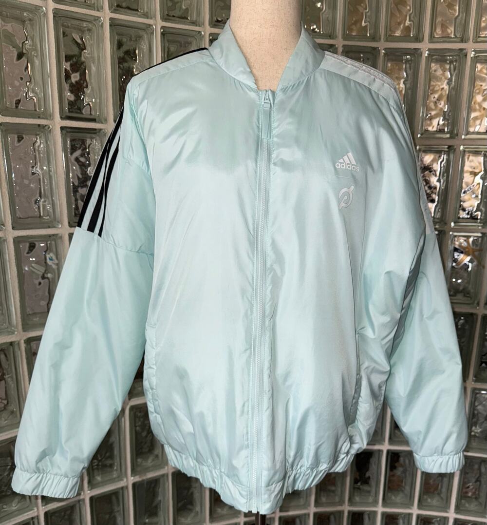 Adidas Peloton Bomber Jacket - halo mint - size Large